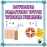 Dividing Fractions by Whole Number and Whole Number by Fractions