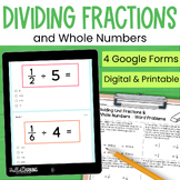 Dividing Fractions by Whole Numbers Practice and Assessmen