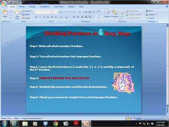 Preview of Dividing Fractions in 6 Easy Steps