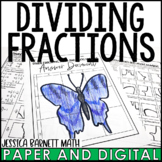 Dividing Fractions with Negatives Activity Solve and Sketc