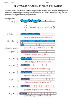 Dividing Fractions with Visual Fraction Bar Models by Linda Adrid