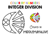 Dividing Integers Worksheet - Color by Numbers