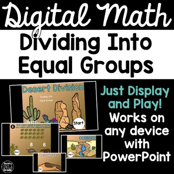 Preview of Dividing Into Equal Groups 3.OA.2 - Digital Math Game