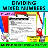 Dividing Mixed Numbers Guided Notes & Practice | Mixed Fra