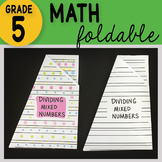 Dividing Mixed Numbers Math Interactive Notebook Foldable