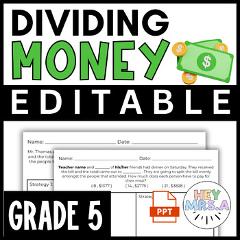 Preview of Dividing Whole Numbers Part 3 | Differentiated | 5th Grade | CGI