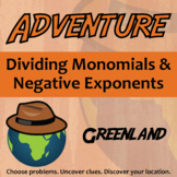 Dividing Monomials & Negative Exponents Activity - Greenla