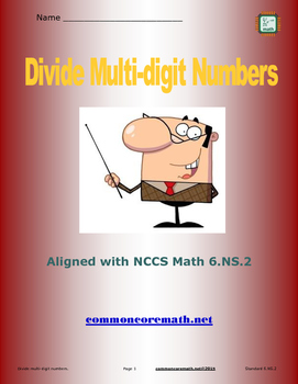 Preview of Dividing Multi-Digit Numbers - 6.NS.2
