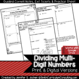 Dividing Multi-Digit Numbers Guided Cornell Notes - Perfec