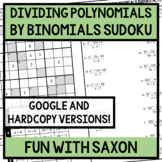 Dividing Polynomials By Factoring Sudoku Activity (Digital