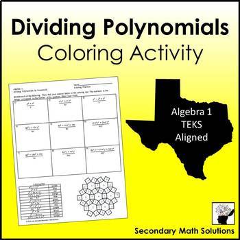 Preview of Dividing Polynomials by a Monomial Coloring Activity
