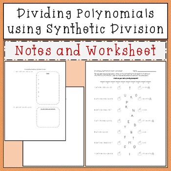 polynomial division note teaching resources teachers pay teachers