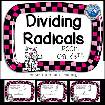 Preview of Dividing Radicals Boom Cards--Digital Task Cards