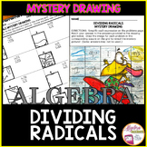 Dividing Radicals Mystery Picture Drawing