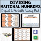 Dividing Rational Numbers Digital Activity Pack | Distance Learning