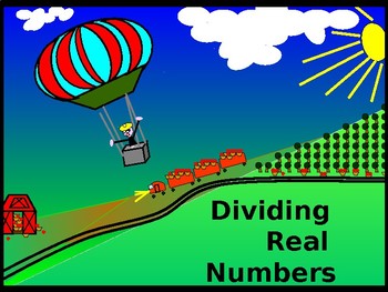 Preview of ALGEBRA PP:  Dividing Real Numbers/DISTANCE LEARNING/NO PREP