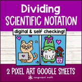 Dividing Scientific Notation Pixel Art