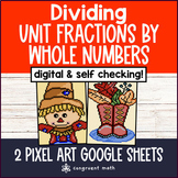 Dividing Unit Fractions and Whole Numbers Pixel Art Google