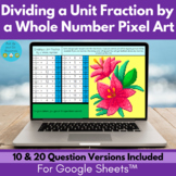 Dividing Unit Fractions by Whole Numbers Pixel Art Digital