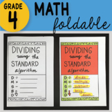 Math Doodle - Dividing Using the Standard Algorithm ~ INB Foldable Notes ~