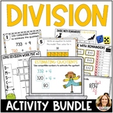 Dividing Whole Numbers BUNDLE | 4th and 5th Grade