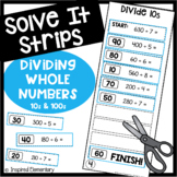 Dividing Whole Numbers | Division | Solve It Strips®