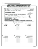 Dividing Whole Numbers - No Remainders