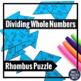 Dividing Whole Numbers Rhombus Puzzle 4.NBT.6