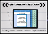 Dividing Whole Numbers Task Card Activity
