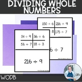 Dividing Whole Numbers Which One Doesn't Belong WODB TEKS 