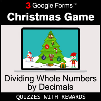 Dividing Whole Numbers by Decimals | Christmas Decoration Game ...