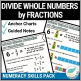 Divide Whole Numbers by Fractions Anchor Chart Guided Math