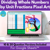Dividing Whole Numbers by Unit Fractions Pixel Art Digital