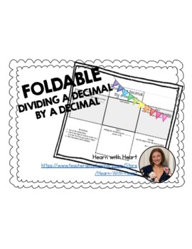 Preview of Dividing a Decimal by a Decimal Foldable