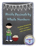 Dividing a Decimal by a Whole Number Notes and Fun Acitivity