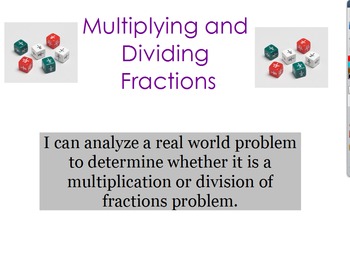 Preview of 5.NF.6 & 5.NF.7 Dividing and Multiplying Fractions Flipchart
