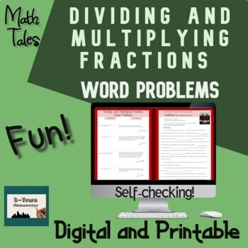 Preview of Dividing and Multiplying Fractions - Word Problems