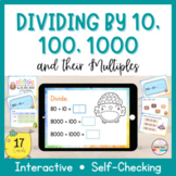 Dividing by 10, 100, 1000 and Their Multiples - Boom Task Cards