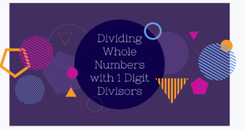 Preview of Dividing with 1 Digit Divisors-Engage NY Module E, Topic 3