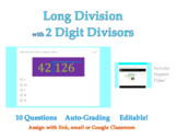 Long Division -Two Digit Divisors-Google Forms™ Digital Qu