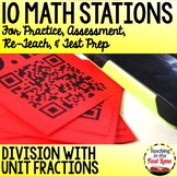 Dividing with Unit Fractions Stations