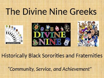 Preview of Divine 9 (Black Greek Sororities and Fraternities)