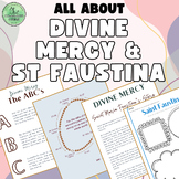 All About Divine Mercy Lesson and Worksheets with Chaplet 