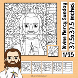 Divine Mercy Sunday Bulletin Board Jesus Coloring Page Act