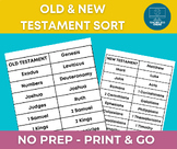 Old and New Testament Books of the Bible Sorting Activity Bundle