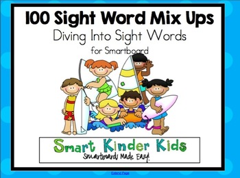 Preview of Diving Into Sight Words - Sight Word Mix Ups for Smartboard - 100 Pack