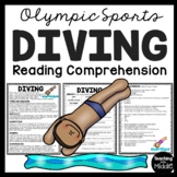 Diving Reading Comprehension Informational Worksheet Olymp