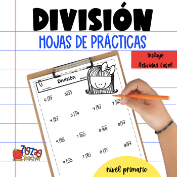 Preview of División - Spanish Division Worksheets