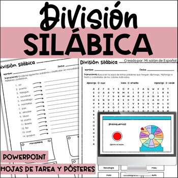 Preview of División silábica - Diptongos - Hiatos - Triptongos