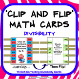 Divisibility Rules Hands on Division Activity Flashcards F